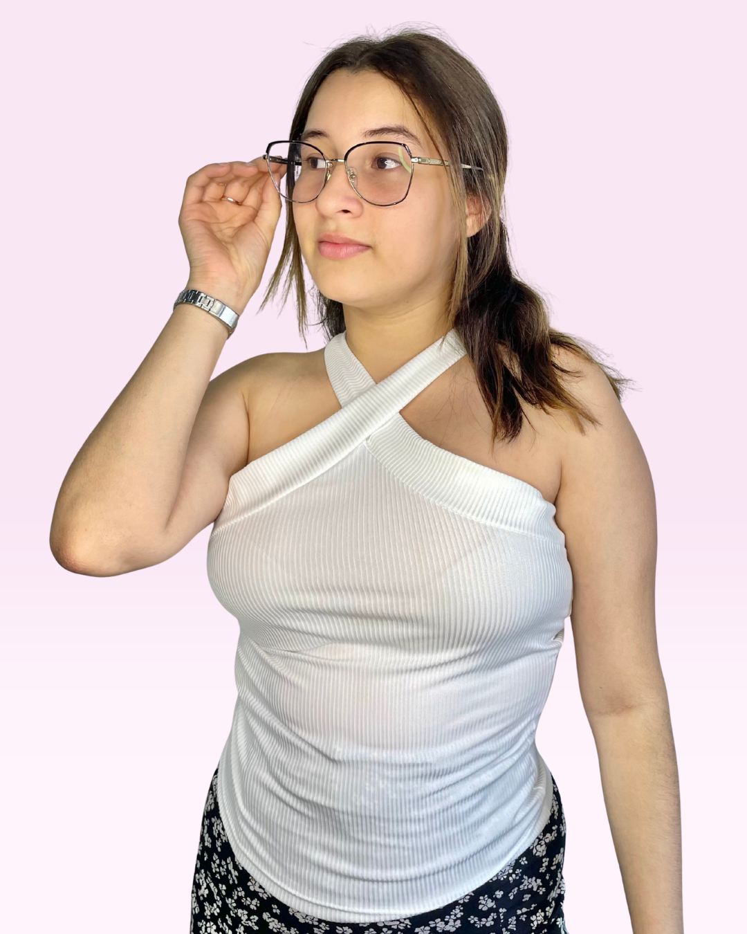 Blusa Cuello Cruzado