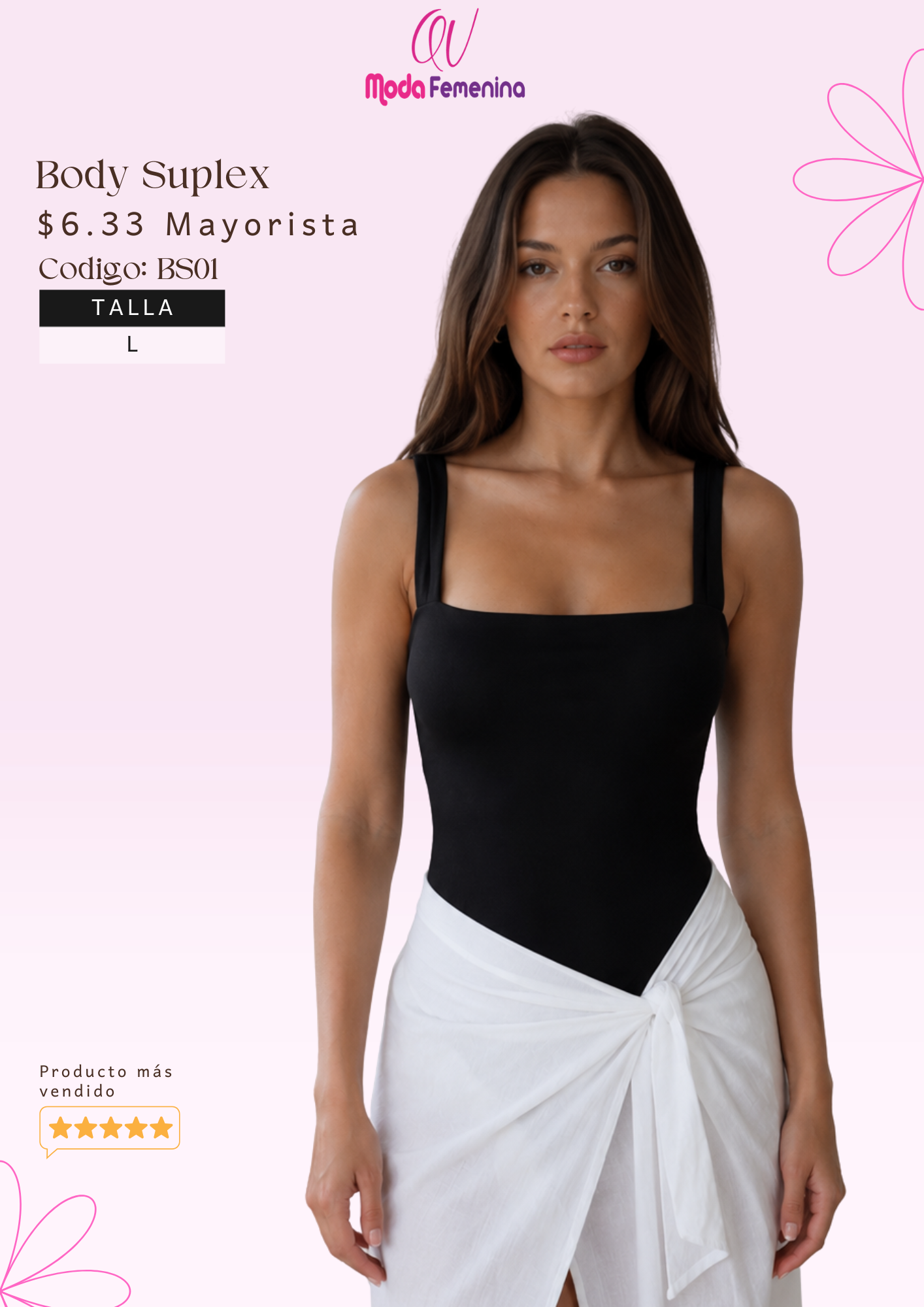 Body strapless con tiras