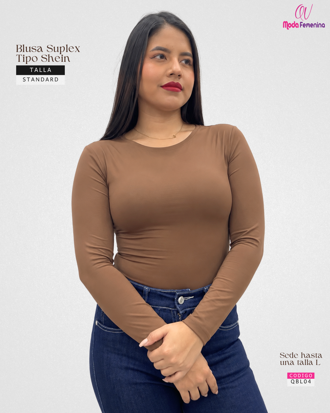 Blusa mangas largas