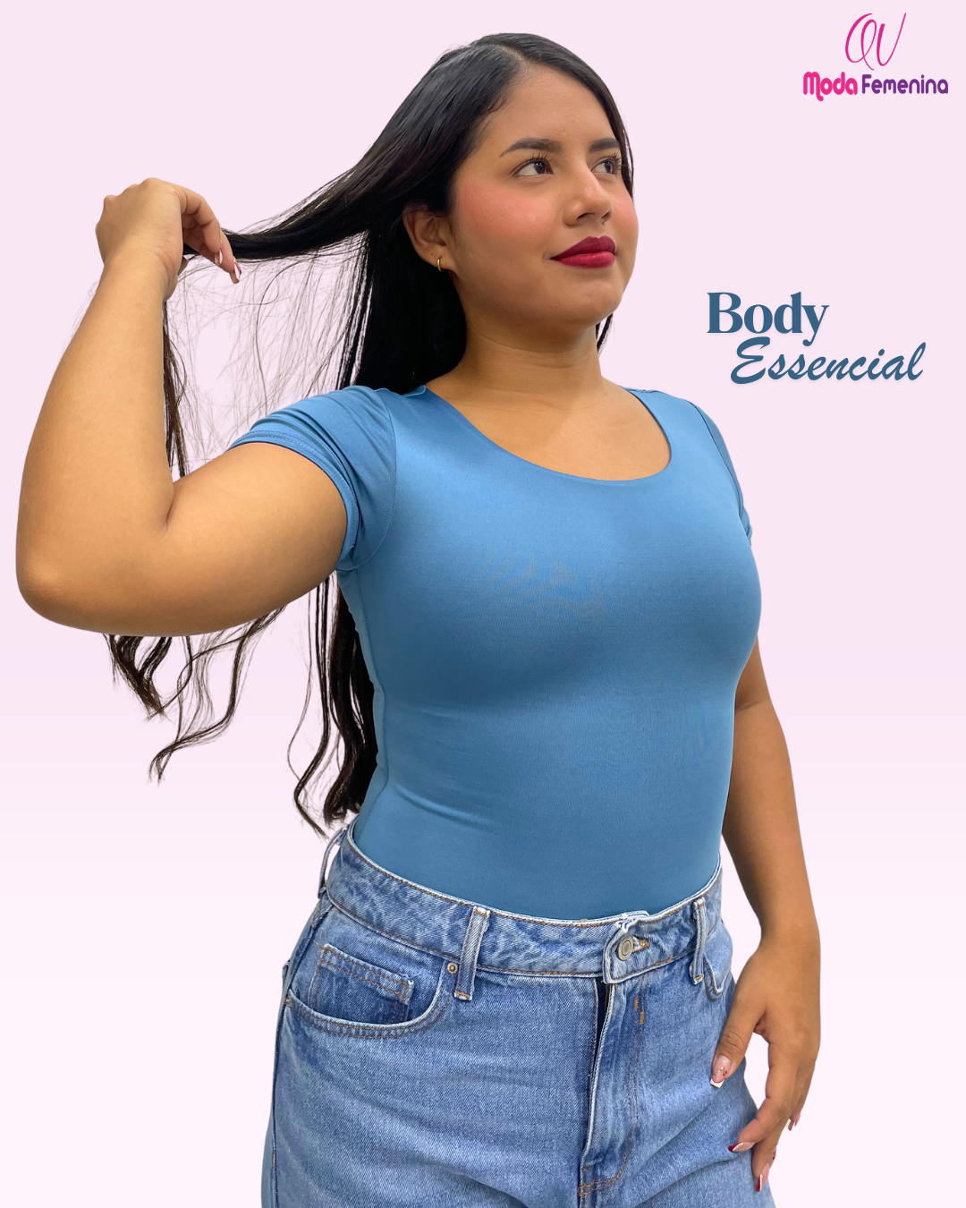 Body mangas corta